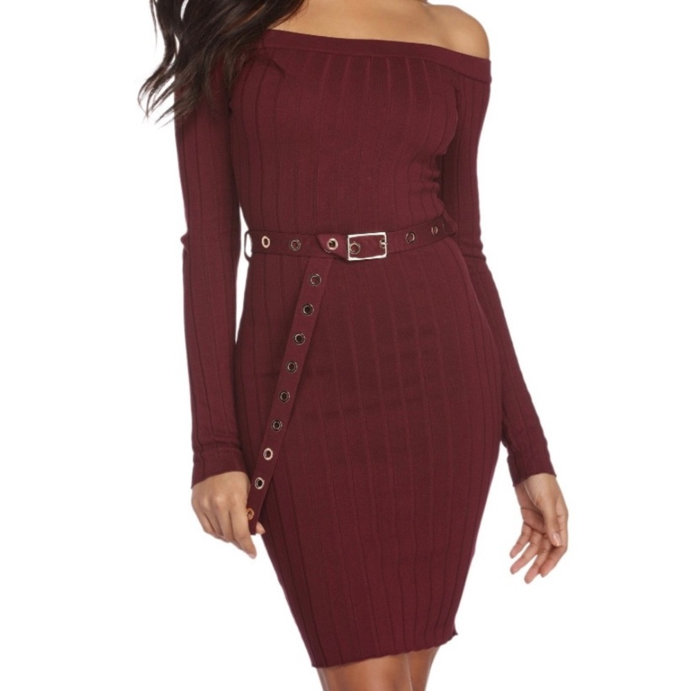 Stay Fab Belted Midi Dress